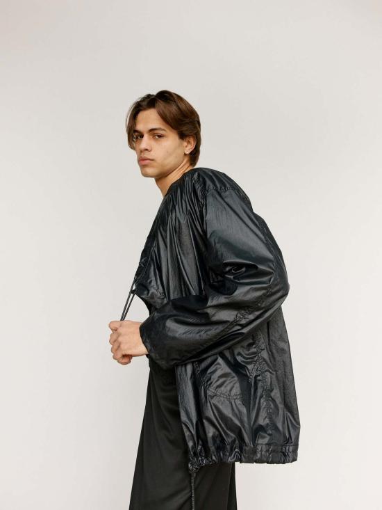  가브리엘라 콜 가먼츠 가죽 자켓 Gabriela Coll Garments No.313 테크니컬 숏 재킷 블랙 - GABRIELA COLL GARMENTS