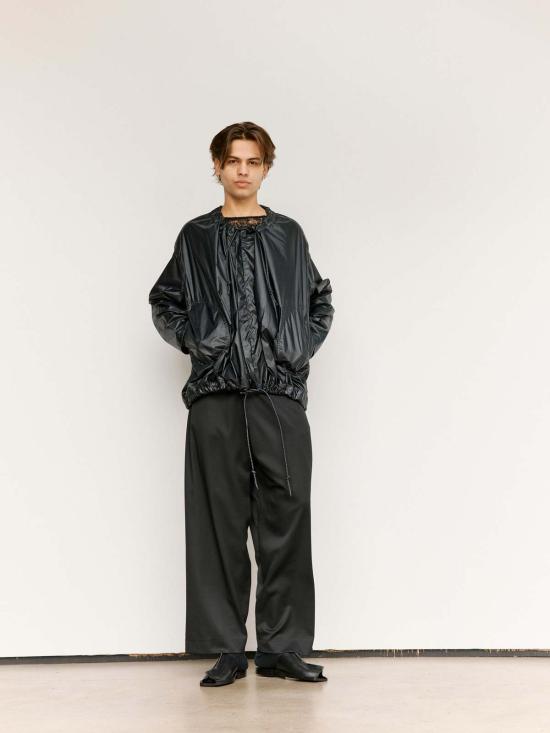  가브리엘라 콜 가먼츠 가죽 자켓 Gabriela Coll Garments No.313 테크니컬 숏 재킷 블랙 - GABRIELA COLL GARMENTS