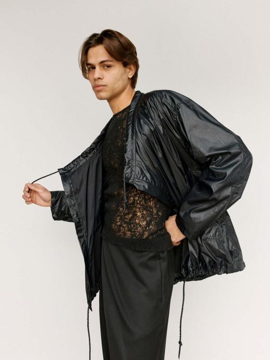  가브리엘라 콜 가먼츠 가죽 자켓 Gabriela Coll Garments No.313 테크니컬 숏 재킷 블랙