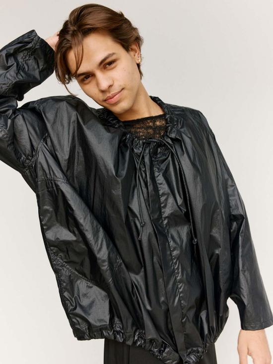  가브리엘라 콜 가먼츠 가죽 자켓 Gabriela Coll Garments No.313 테크니컬 숏 재킷 블랙 - GABRIELA COLL GARMENTS