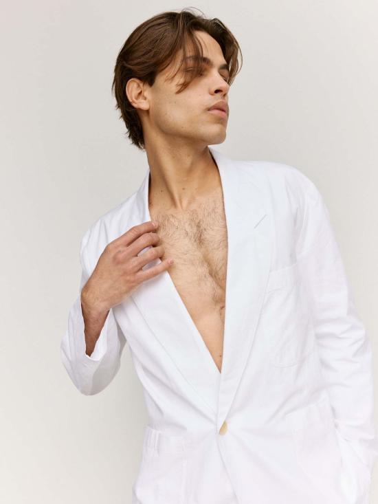  본 소노 자켓 소노 유리 재킷 화이트