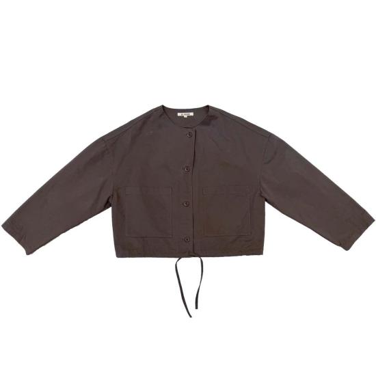  알리 골든 긴팔 티셔츠 크롭 재킷 다크 토프