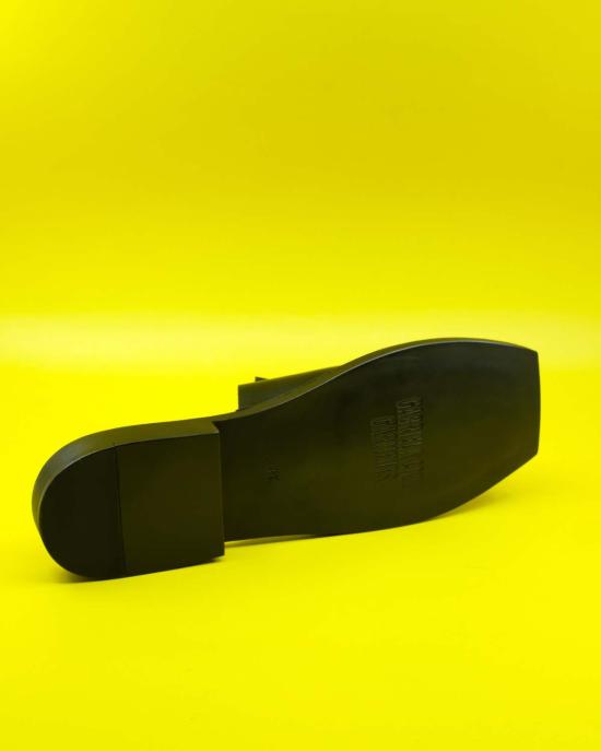  가브리엘라 콜 가먼츠 뮬/슬리퍼 Gabriela Coll Garments No.7 오픈 토 바부쉬 블랙 - GABRIELA COLL GARMENTS