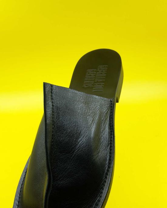  가브리엘라 콜 가먼츠 뮬/슬리퍼 Gabriela Coll Garments No.7 오픈 토 바부쉬 블랙 - GABRIELA COLL GARMENTS