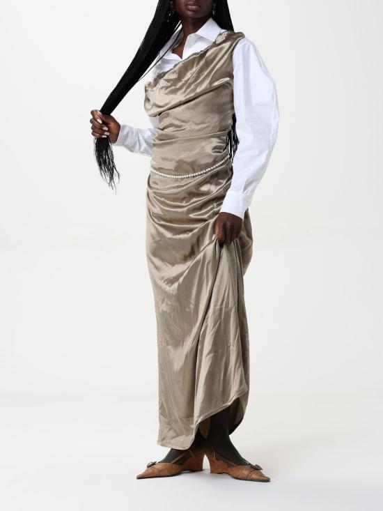 25SS 비비안웨스트우드 롱 원피스 1101034VW0128 R401 Gold - VIVIENNE WESTWOOD