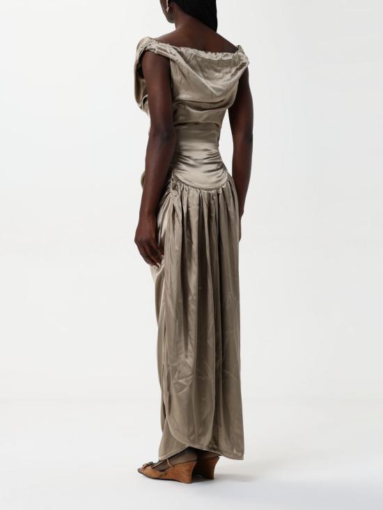 25SS 비비안웨스트우드 롱 원피스 1101034VW0128 R401 Gold - VIVIENNE WESTWOOD