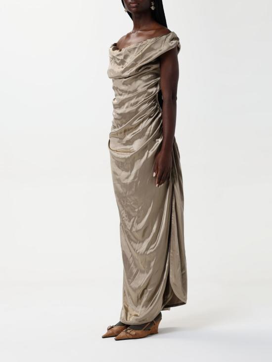 25SS 비비안웨스트우드 롱 원피스 1101034VW0128 R401 Gold - VIVIENNE WESTWOOD