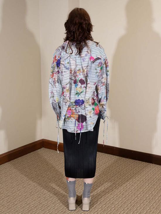  줄리아 호이어 블라우스 한네스 셔츠 프랜시스 프린트 탑 - JULIA HEUER