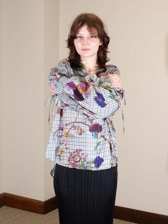  줄리아 호이어 블라우스 한네스 셔츠 프랜시스 프린트 탑 - JULIA HEUER