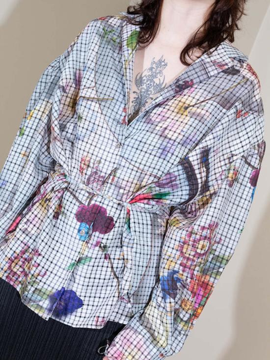  줄리아 호이어 블라우스 한네스 셔츠 프랜시스 프린트 탑 - JULIA HEUER