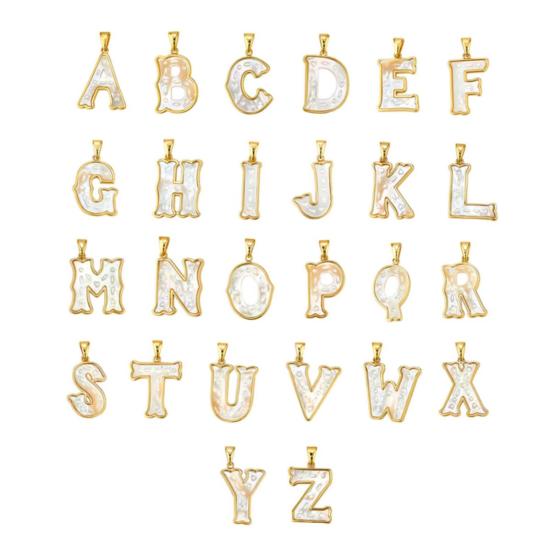  아샤 목걸이/팬던트 미니 레터 참 - ASHA