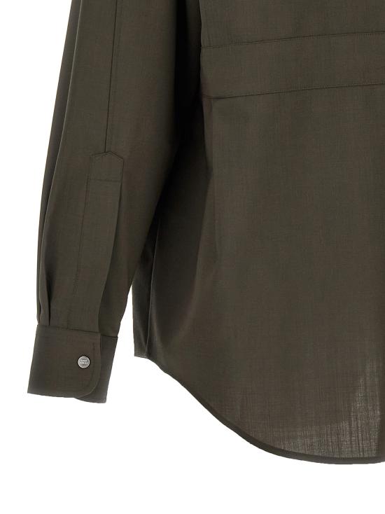 25FW 펜디 긴팔 셔츠 FW1319ASCHF03NT Green - FENDI