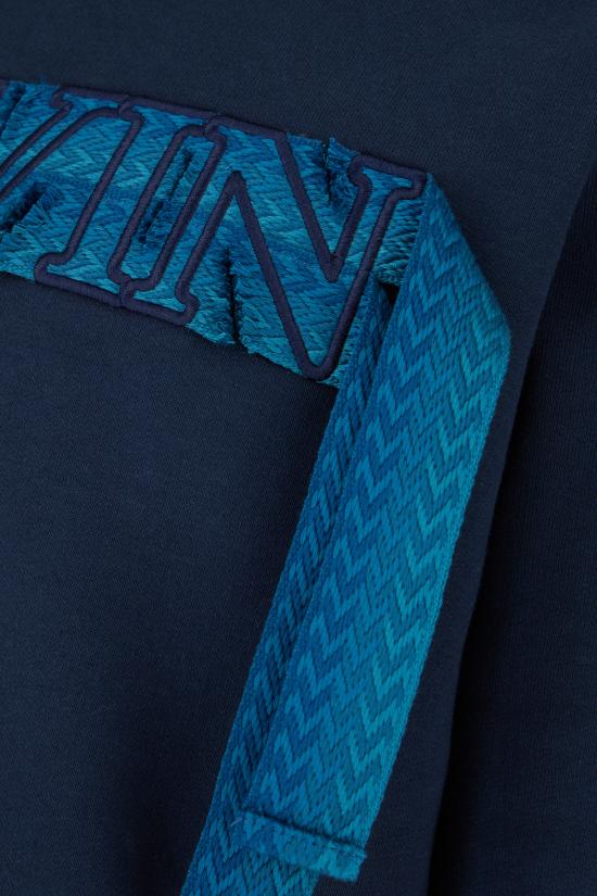 25SS 랑방 후드 티셔츠 RMHO0001J199P25 281 PETROL BLUE - LANVIN