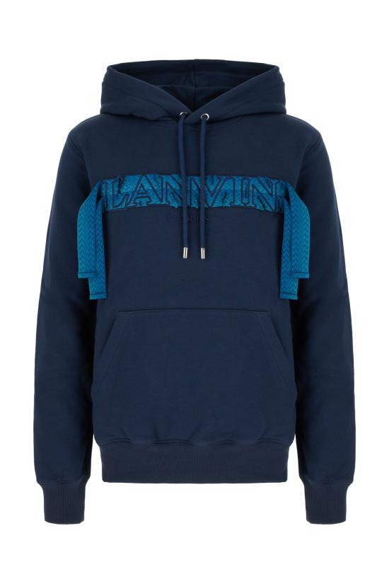 25SS 랑방 후드 티셔츠 RMHO0001J199P25 281 PETROL BLUE