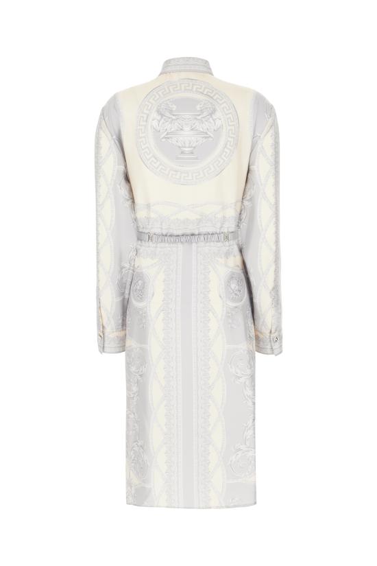 25SS 베르사체 미디 원피스 10186221A13359 5E450 SILVER GREY CHAMPAGNE - VERSACE