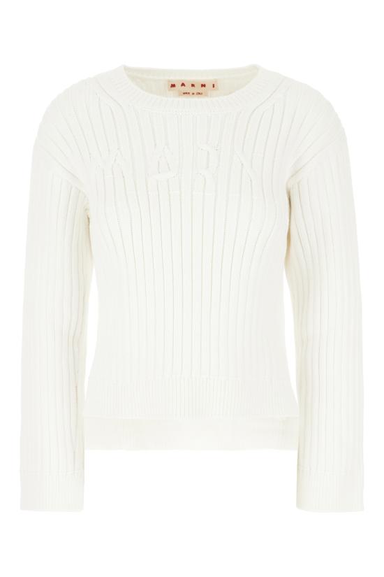 25SS 마르니 스웨터 GCMD0572A0UFC950 00W01 LILY WHITE