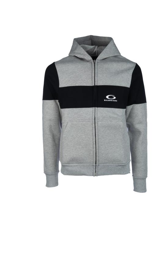 25SS 발렌시아가 자켓 808832TRVJ2 1167 HEATHER GREY BLACK