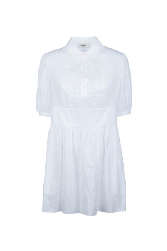25SS 셀린느 숏 원피스 RR04A384J 01BC WHITE
