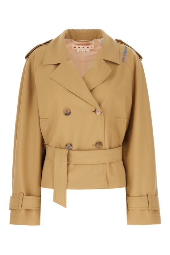 25SS 마르니 트렌치 코트 JKMA0333SUUTP771 00W74 WINTER WHEAT