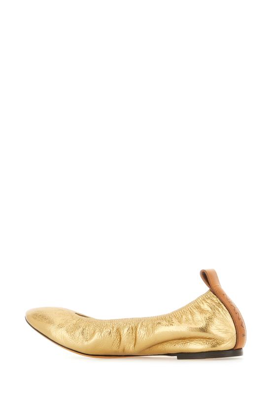 25SS 랑방 플랫 슈즈 FWBAMB02METAP240 M1 GOLD - LANVIN