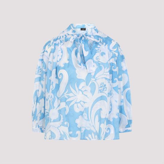 25SS 에트로 블라우스 WRJA0087 SA5I2 X0807 BLUE - ETRO