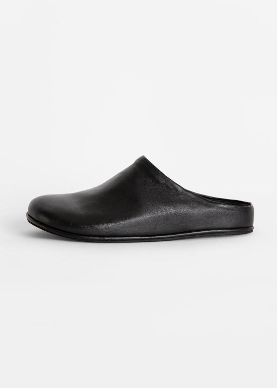  로렌 마누지안 뮬/슬리퍼 모노 뮬 블랙 - LAUREN MANOOGIAN