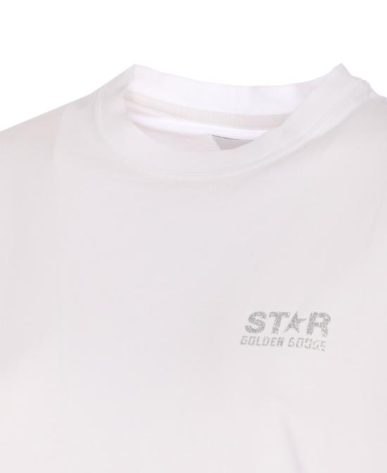 25SS 골든구스 반팔 티셔츠 GWP01220 P00088080185 White - GOLDEN GOOSE