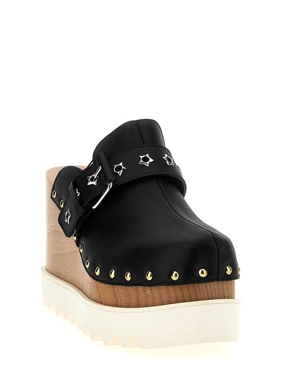 25SS 스텔라 맥카트니 뮬/슬리퍼 810426AP00P01000 Black - STELLA MCCARTNEY