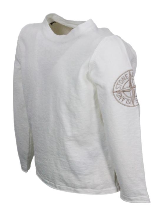 25SS [주니어] 스톤 아일랜드 풀오버 K1S165100012 V0001 White - STONE ISLAND