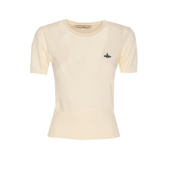 25SS 비비안웨스트우드 반팔 티셔츠 1803002Q Y001AA408 White