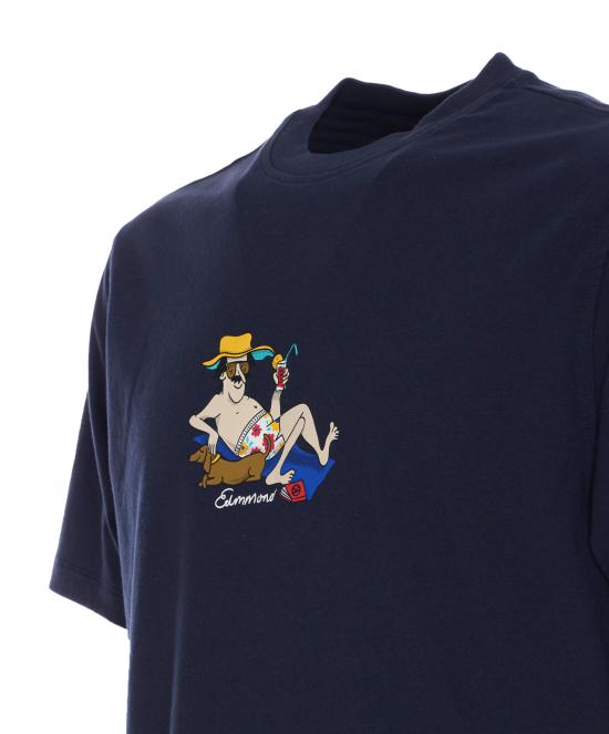 25SS 에드몬드 스튜디오 반팔 티셔츠 33590 NAVY Blue - EDMMOND STUDIOS