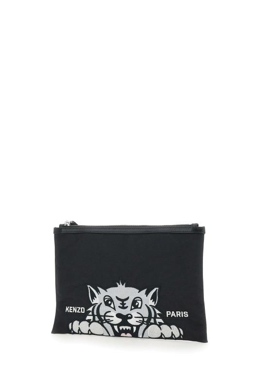 25SS 겐조 클러치/파우치 FF55PM612F2699 Black - KENZO