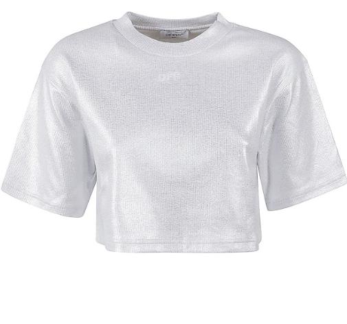 25SS 오프화이트 반팔 티셔츠 OWAA081S25 JER0017201 Silver - OFF WHITE