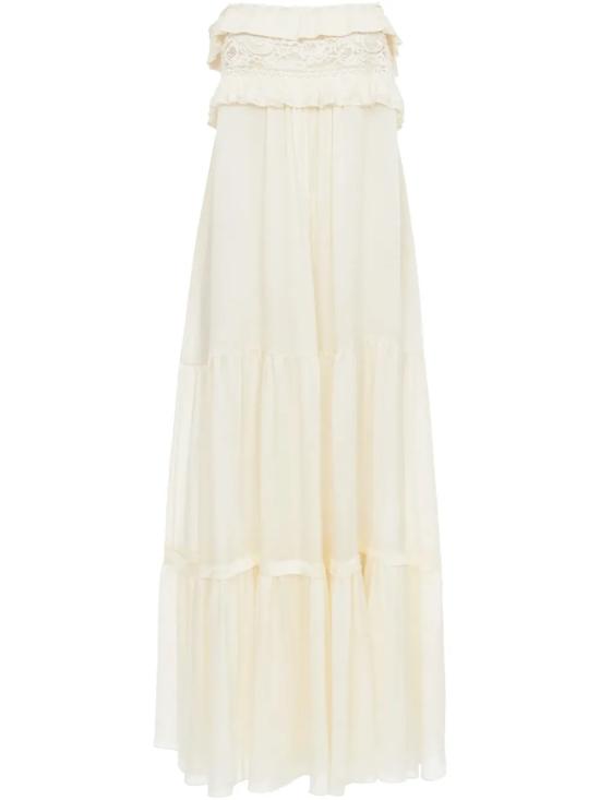 25SS 끌로에 미디 원피스 CH25SRO41329 115 Dusty white