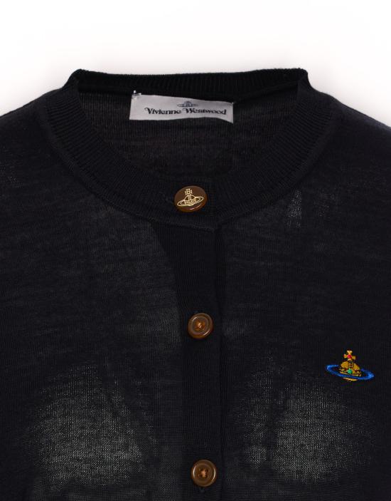 25SS 비비안웨스트우드 가디건 1803002P Y001AN402 Black - VIVIENNE WESTWOOD
