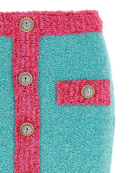 25FW 발망 숏 스커트 DF1LB292KG70UIH Multicolour - BALMAIN