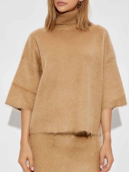  파비아나 필리피 하이넥 울 블렌드 니트 MAD224F574L0011256 Beige - FABIANA FILIPPI