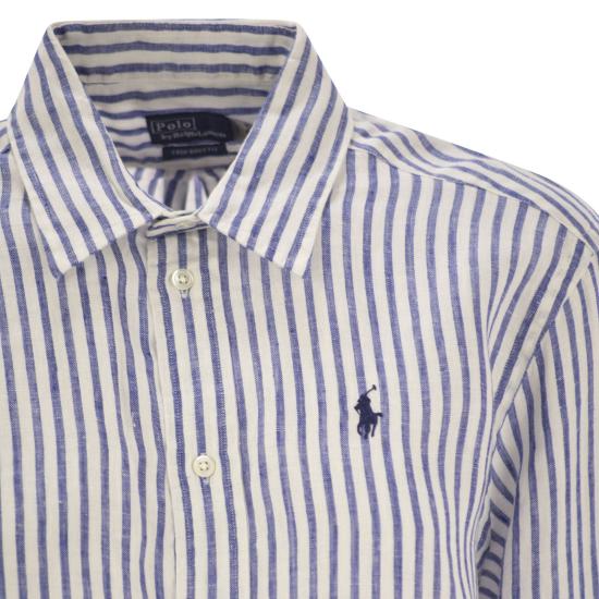 25SS 폴로 랄프로렌 셔츠 211935130 WHITE BLUE - POLO RALPH LAUREN