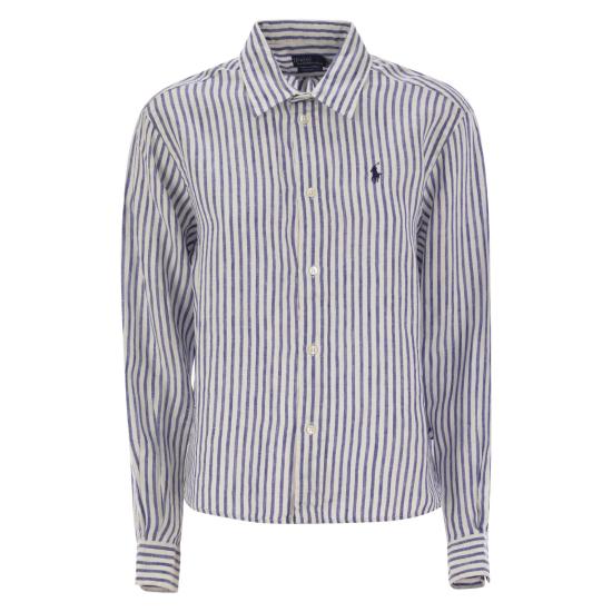 25SS 폴로 랄프로렌 셔츠 211935130 WHITE BLUE