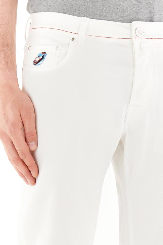 25SS 야콥코헨 스트레이트 팬츠 JUR QR004 M70 S3848 TR A00 OPTICAL WHITE - JACOB COHËN