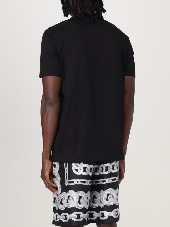26SS 베르사체 반팔 티셔츠 10142261A10088 1B000 Black - VERSACE