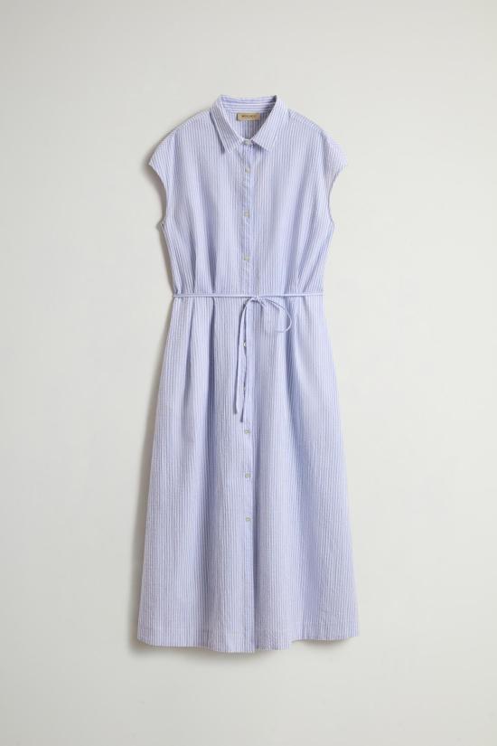 25SS 울리치 미디 원피스 CFWWDR0186FRUT4070 31010 Blue stripe