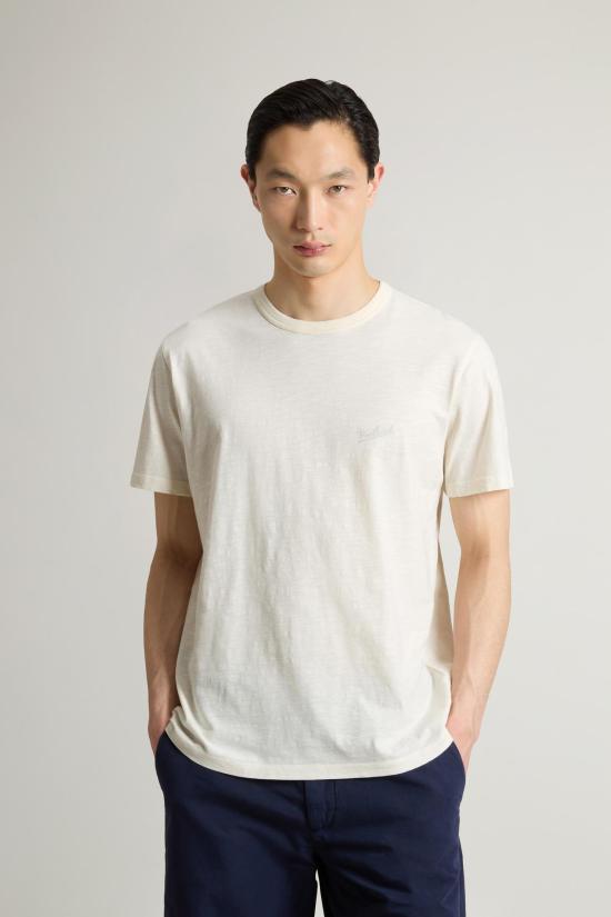 25SS 울리치 반팔 티셔츠 CFWOTE0161MRUT4061 8887 Jet stream - WOOLRICH
