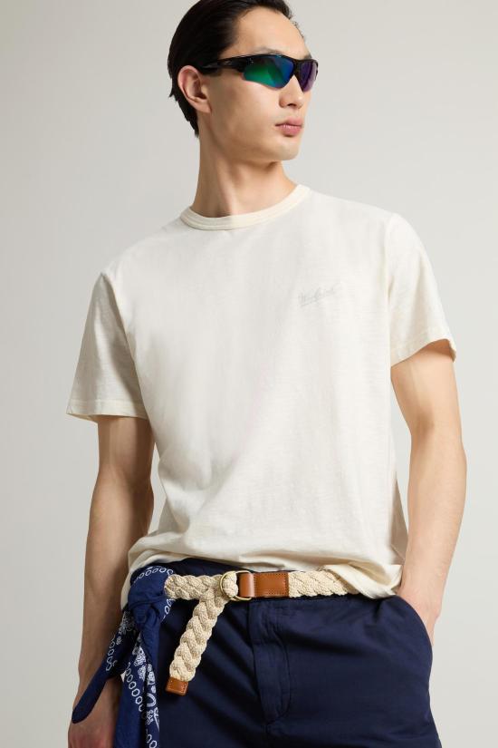 25SS 울리치 반팔 티셔츠 CFWOTE0161MRUT4061 8887 Jet stream - WOOLRICH