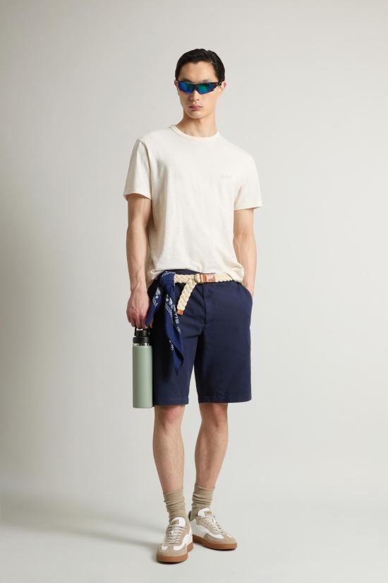 25SS 울리치 반팔 티셔츠 CFWOTE0161MRUT4061 8887 Jet stream - WOOLRICH