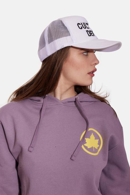  블루&크림 볼캡 컬처 디파트 트러커 햇 화이트/블랙 - BLUE&CREAM