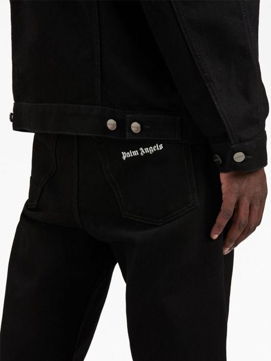 25FW 팜앤젤스 데님 팬츠 PMYA040F23DEN0021001 Black - PALM ANGELS