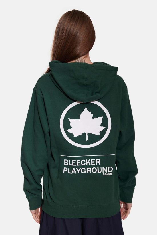  Blue&Cream 후드 티셔츠 블루&크림 리프 블리커 플레이그라운드 후드티 포레스트 그린 - BLUE&CREAM