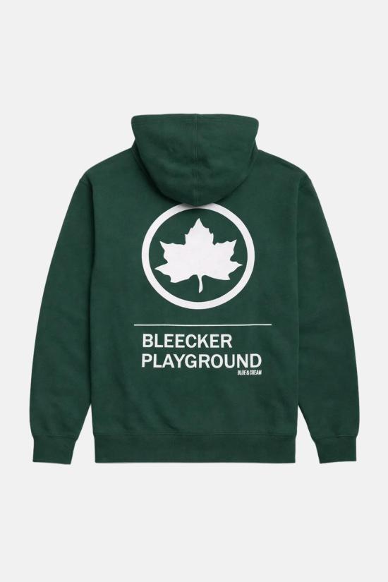  Blue&Cream 후드 티셔츠 블루&크림 리프 블리커 플레이그라운드 후드티 포레스트 그린 - BLUE&CREAM