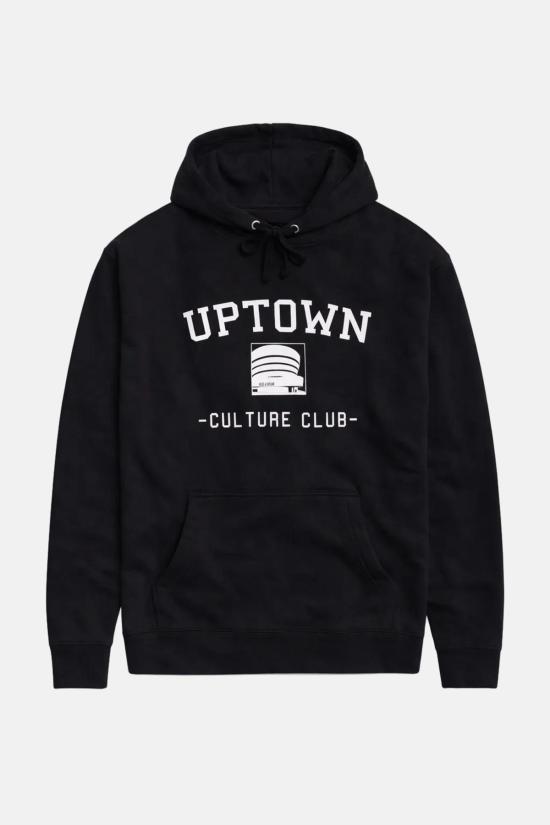  Blue&Cream 후드 티셔츠 블루&크림 컬처 클럽 후드 블랙